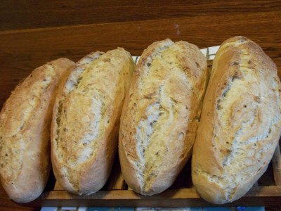 bread homemade by Brigitte in Domaine Saint-Louis